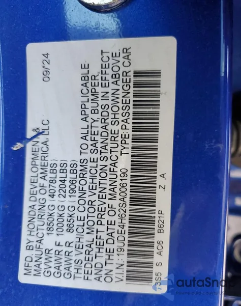 19UDE4H62SA006190